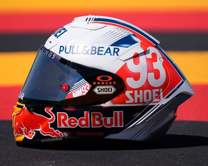 Desain helm Marc Marquez khusus untuk MotoGP Jerman 2021
