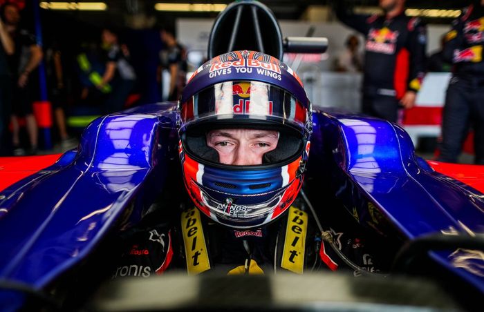 Daniil Kvyat melakoni balapan terakhirnya di F1 bersama tim Toro Rosso di GP F1 Amerika, Oktober 201