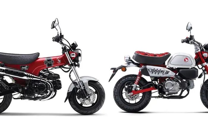 Honda ST125 DAX (kiri) dan Monkey 125 (kanan)