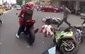 Ya Ampun, Ngilu Lihat Video Emak-emak Ditabrak Moge