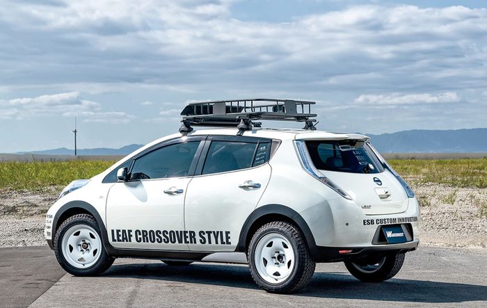Modifikasi Nissan Leaf tampil lebih gagar dengan nuansa crossover