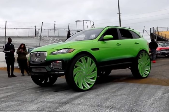 Modifikasi Jaguar F-Pace dengan tampilan nyentrik kayak keguyur slime