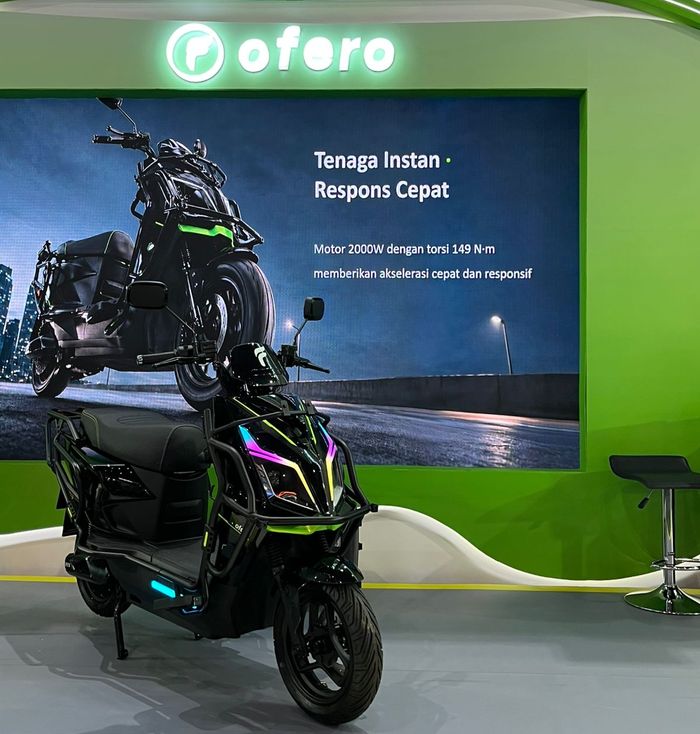 PT Ofero Technology Indonesia resmi meluncurkan motor listrik terbaru bernama Ofero Carria 1 di ajang Jakarta Fair 2026, Kemayoran