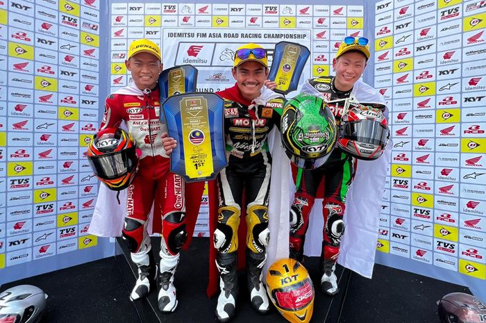 A.M Fadly dan Rheza Danica bawa Indonesia kuasai podium race 1 AP250 ARRC Malaysia 2022