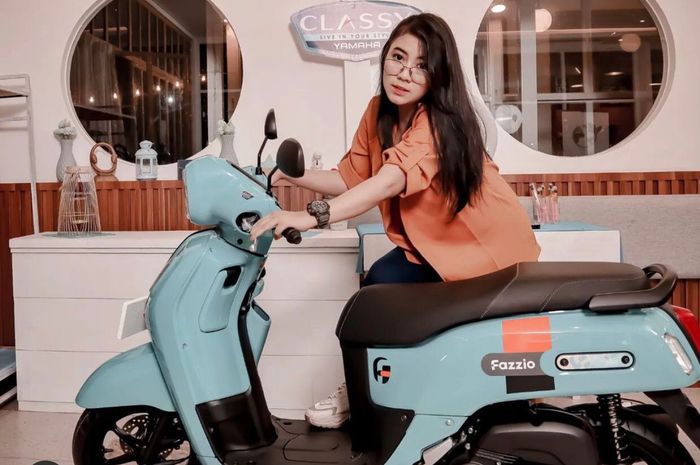Baru Diluncurkan, Tampilan Yamaha Fazzio Bikin Lady Bikers Ini Gemes pengin Bawa Nongkrong