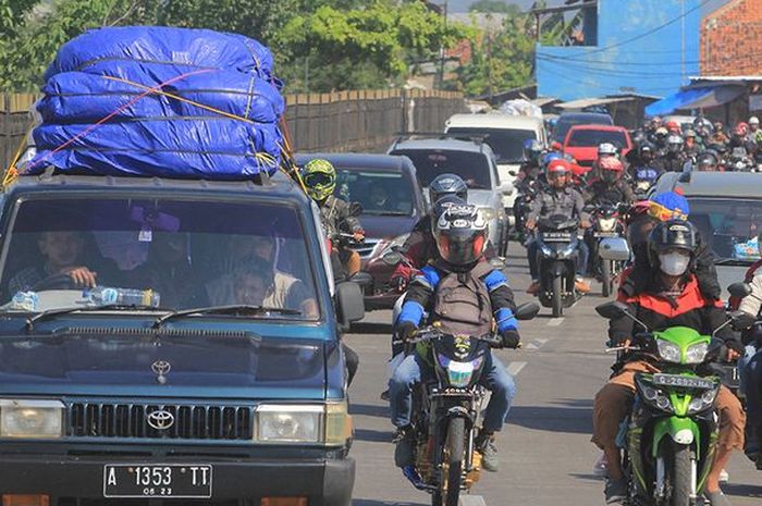 Ilustrasi mudik. 