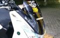 Yamaha Lexi Tetap Bisa Tampil Elegan, Pasang Windshield, Plus Bracket Plat Nomor