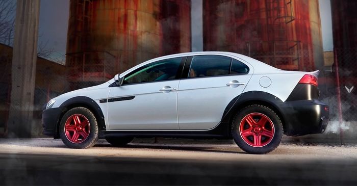 Mitsubishi Lancer Ralliart rally look