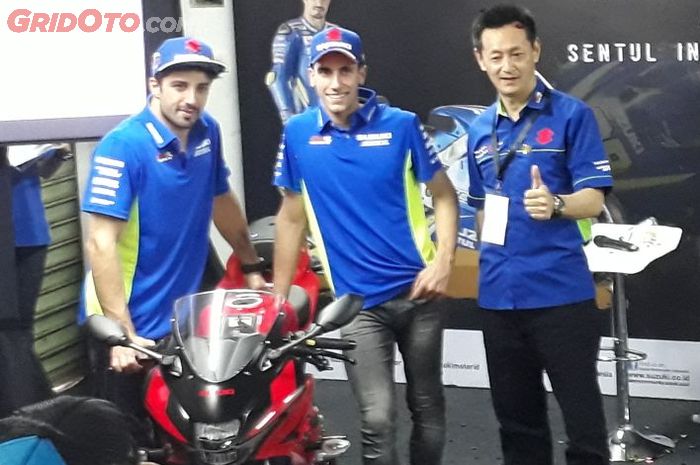 Dua pembalap MotoGP hadiri launching Suzuki GSX 150R SKS