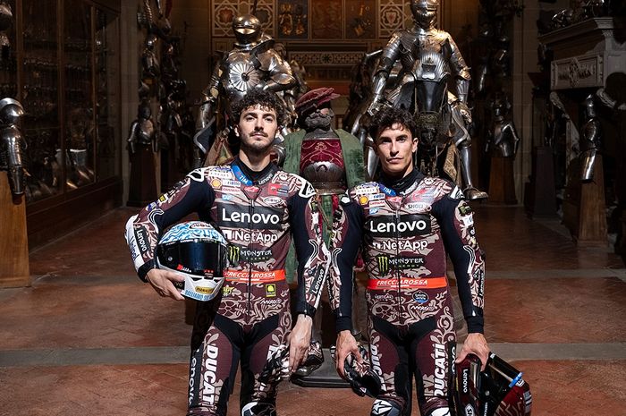 Livery spesial tim Ducati Lenovo di MotoGP Italia 2025