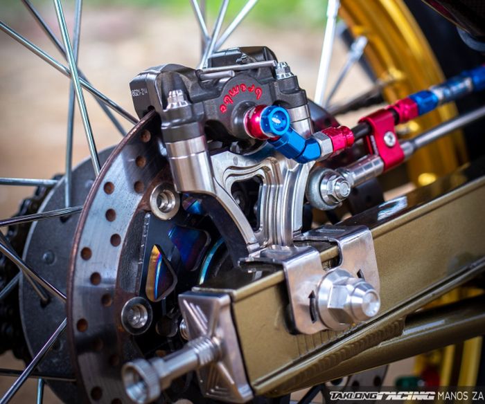 Penampakan untuk rem belakangnya