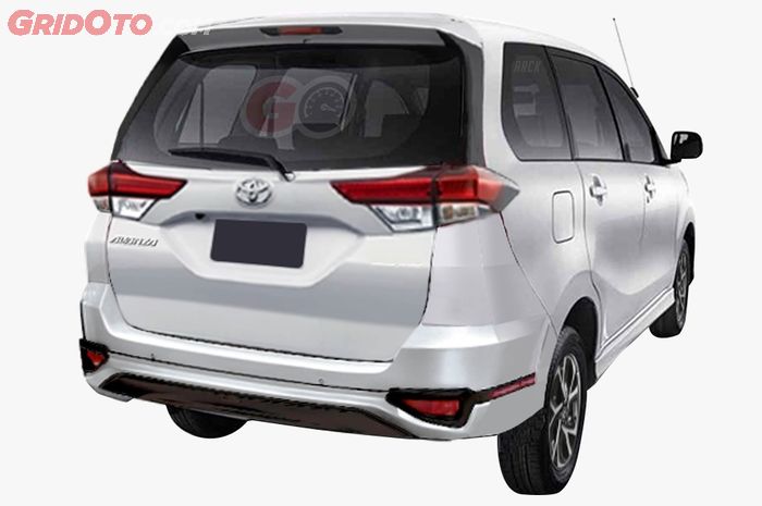 Prediksi desain sektor buritan Toyota Avanza baru