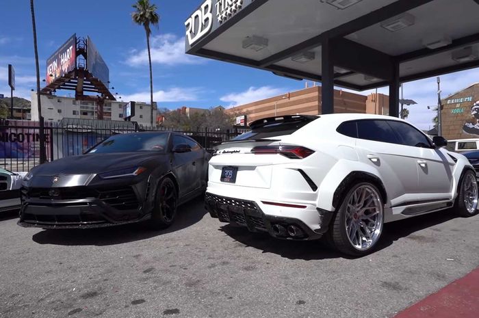 Modifikasi Lamborghini Urus dengan body kit gambot
