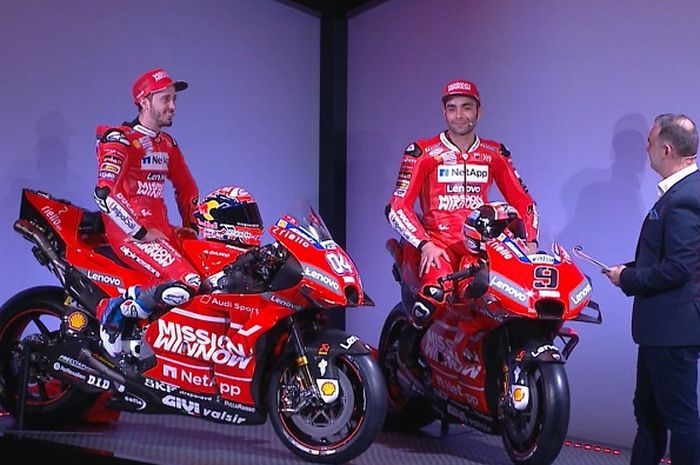 Peluncuran tim Ducati untuk MotoGP 2019.