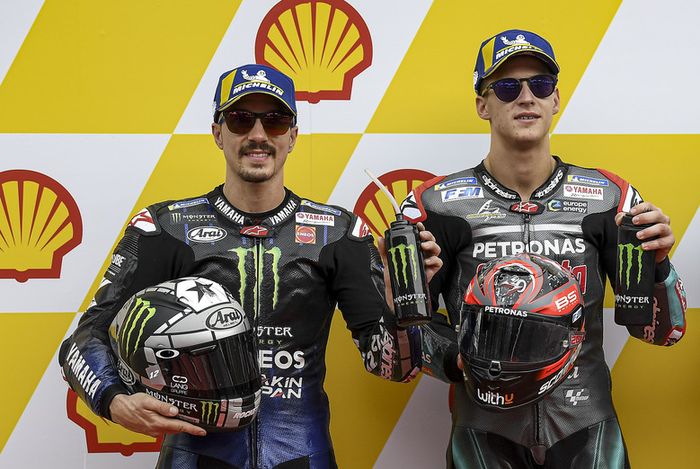 Mavrick Vinales dan Fabio Quartararo. Bisakah mereka menjegal langkah Marc Marquez untuk jadi juara dunia MotoGP 2020?