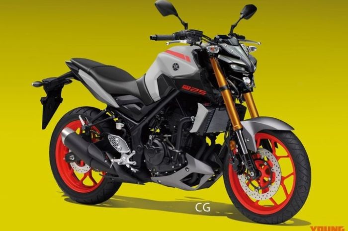 Perkiraan desain Yamaha MT-25 facelift ala Young Machine