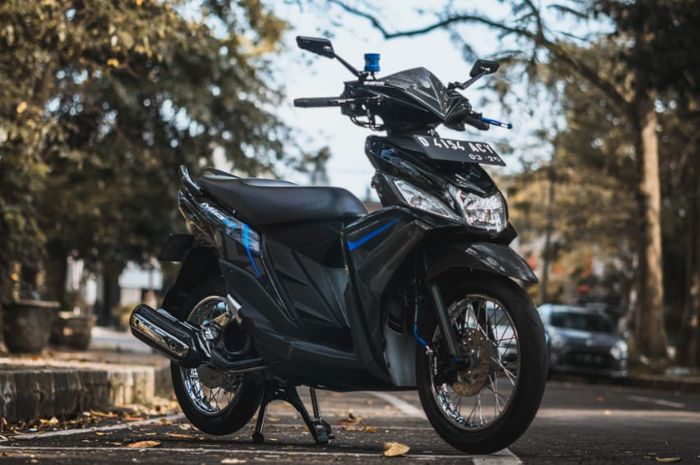 Yamaha Mio M3 Bandung Gaya Racing Look, Bodi Didominasi Carbon Kevlar