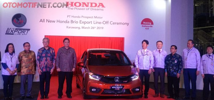 Seremoni All New Honda Brio setir kiri, siap dikapalkan ke Vietnam dan Filipina