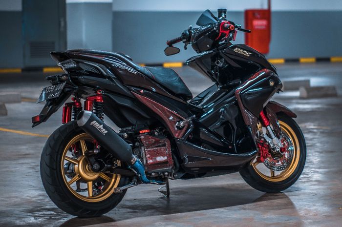 Yamaha Aerox modifikasi, tampilan elegan 