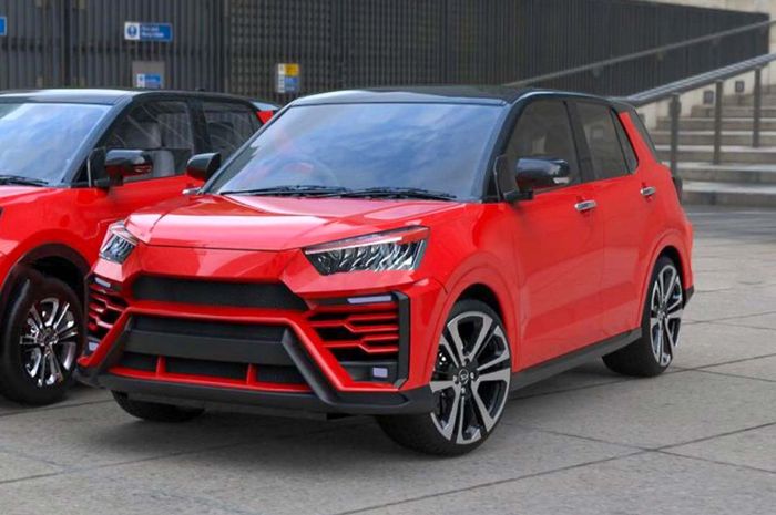 Modifikasi Toyota Raize pakai muka Lamborghini Urus