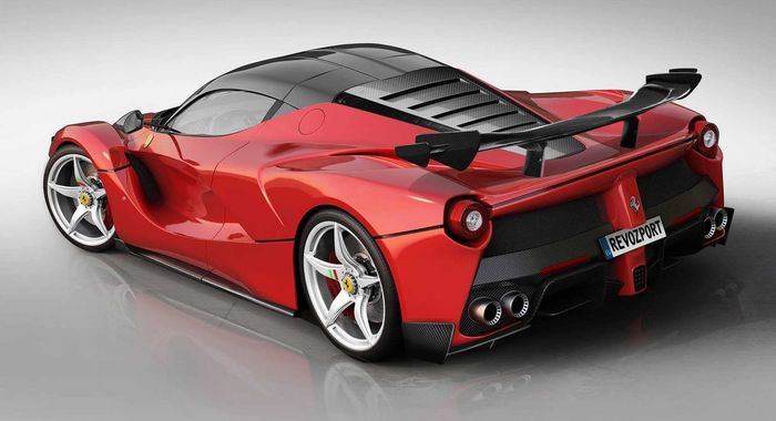 Tampilan belakang modifikasi Ferrari LaFerrai