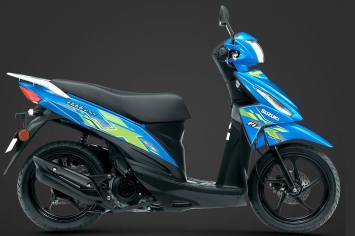 Suzuki Address warna biru versi Thailand