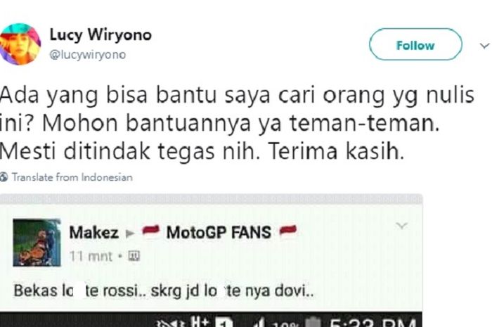 Hinaan Kepada Presenter Lucy Wiryono Semakin Tajam