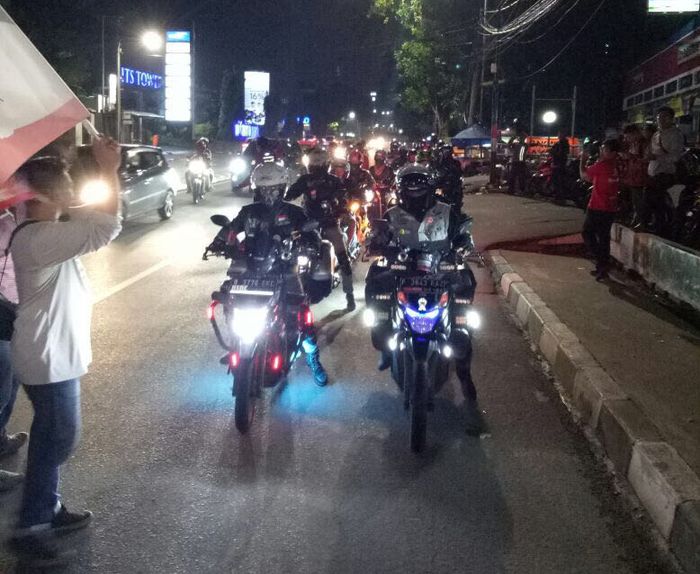 Asosiasi Honda Jakarta menuju HBD di Yogyakarta
