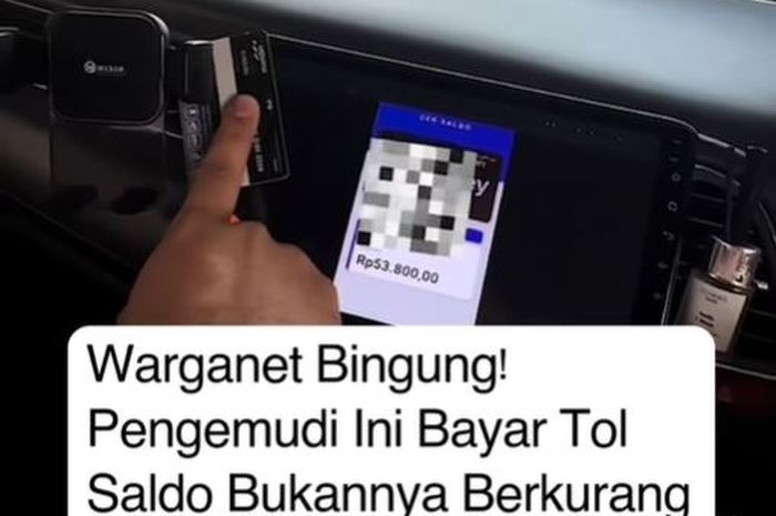 Pengemudi mobil bingung saldo e-toll malah nambah ketika transaksi di gerbang tol