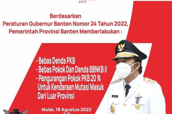 Pemutihan pajak kendaraan bermotor di Provinsi Banten