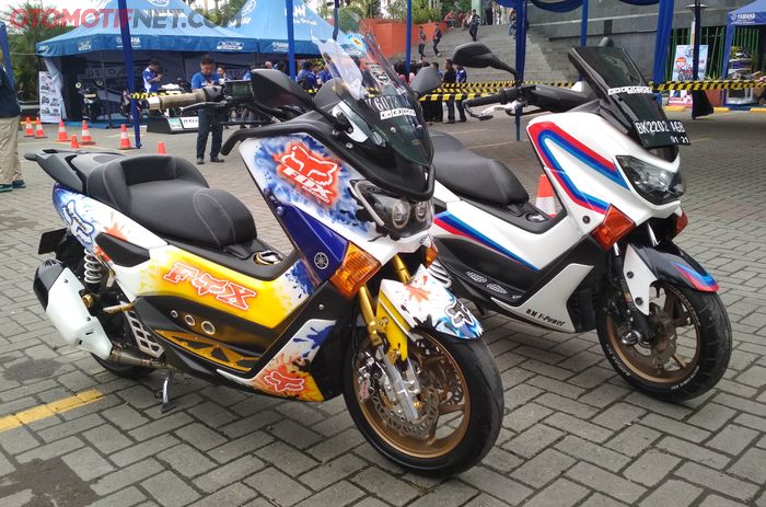 persiapan scrutineering Customaxi Yamaha Medan