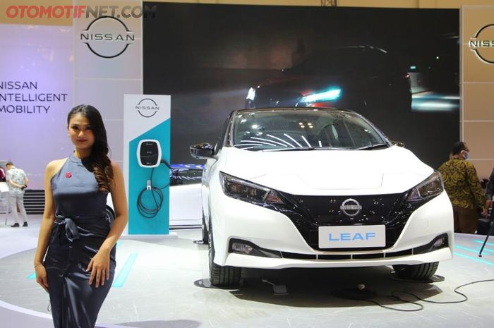 Ilustrasi mobil listrik Nissan Leaf