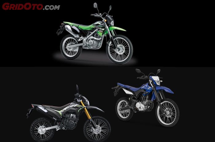 Kawasaki KLX 150BF, Honda CRF150L dan Yamaha WR 155 R