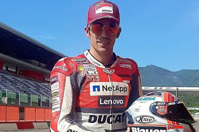 Michele Pirro pembalap penguji tim Ducati soal aturan baru tentang test private merugikan Ducati
