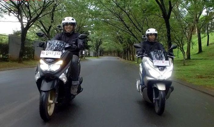 Yamaha NMAX dan Honda All New PCX adalah yang saat ini bertarung di segmen big skutik 150 cc Indonesia