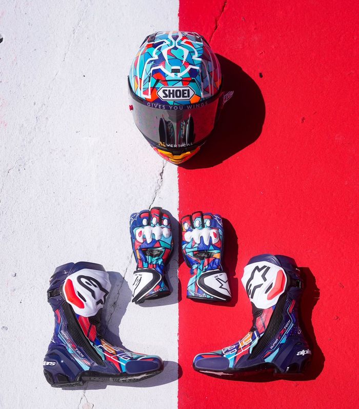 Helm spesial Marc Marquez di MotoGP Catalunya 2023