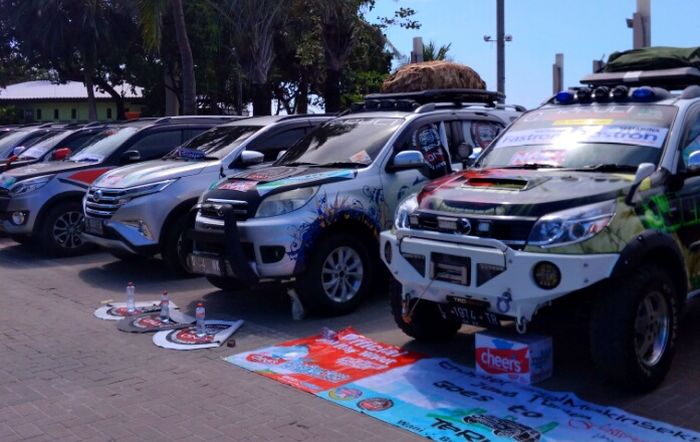 Beberapa kendaraan peserta gathering nasional TeRuCI