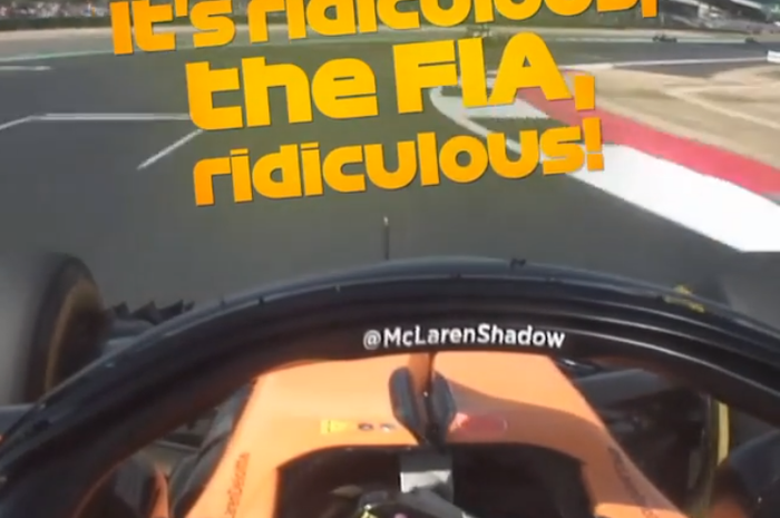 Onboard camera Fernando Alonso di F1 Inggris