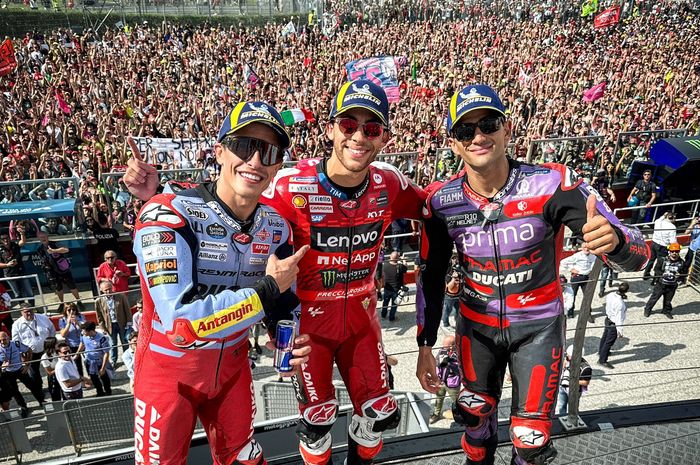 Jorge Martin malah minta maaf usai digasak Enea Bastianini pada lap terakhir MotoGP Emilia Romagna 2024
