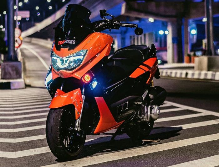 Yamaha NMAX custom headlamp alis DRL plus sign JPA dan foglamp