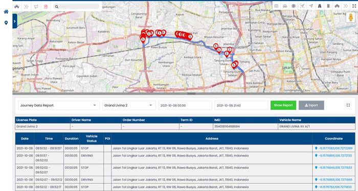 Fitur GPS Tracker StartGPS bisa melacak posisi dengan alamat jelas