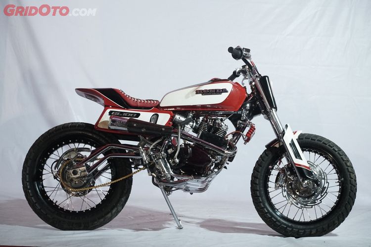 Mau Honda Gl 100 Jadi Keren Pakai Gaya Street Tracker Begini Aja Gridoto Com