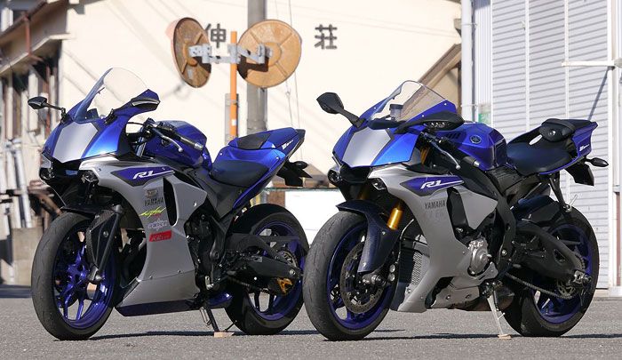 Perbandingan R25 dengan fairing EIGHT dan R1