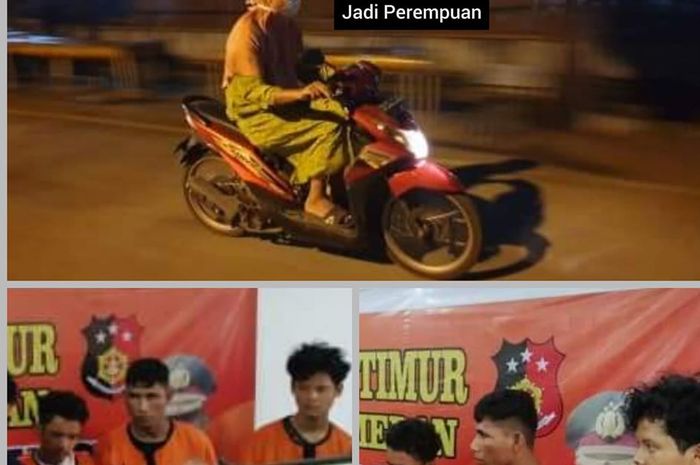 Polisi Menyamar Jadi Perempuan untuk Meringkus Pelaku Begal.