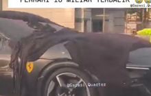 Sopir Towing Merana, Ferrari Purosangue Harga Rp 18 M Ini Terbalik Miring