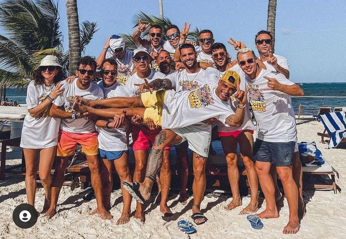 Jorge Martin saat berlibur ke Punta Cana bersama krunya