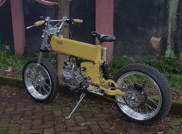 Desain BMX Cub unik, dengan bentuk rangka mengotak