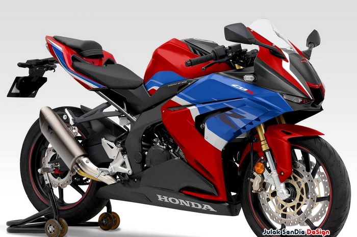 Modifikasi digital Honda CBR250RR dengan wajah CBR1000RR-R FireBlade karya Julak Sendie Designs (JSD)