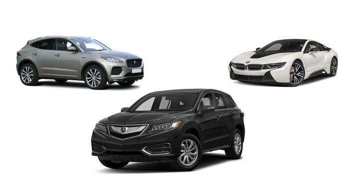 Kandidat lain di antaranya ada Accura RDX, Jaguar e-Pace dan BMW i8 Roadster