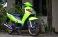 Yamaha Nouvo Lele Hijau Sangar, Pakai Pelek Jari-Jari, Rem Belakangnya Ngeri